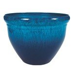Admiral Blue 16" Decorative Round Planter Pot