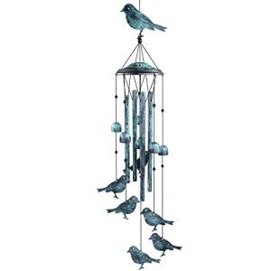 Large Aluminum Bird Wind Chimes for Outdoors
