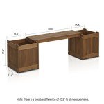 Furinno Tioman Hardwood Brown Flower Box