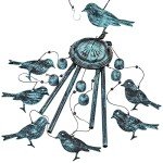 Large Aluminum Bird Wind Chimes for Outdoors