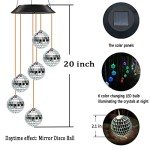 Solar Wind Chime for Patio and Garden Decor