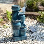 28.74" Solar-Powered 4-Tier Cascading Fountain