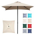 4.9 ft Outdoor Patio Umbrella - UV Protection