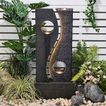 Tankana 47" Indoor-Outdoor Water Fountain with LED