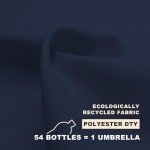 Navy Blue 10ft Solar LED Patio Umbrella