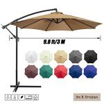 10ft Blue Patio Umbrella with UV Protection