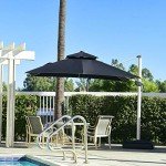 Purple Leaf 10ft Windproof Cantilever Patio Umbrella