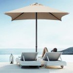 4.9 ft Outdoor Patio Umbrella - UV Protection