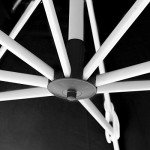 Purple Leaf 10ft Windproof Cantilever Patio Umbrella