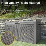 EAST OAK 100 Gallon Waterproof Patio Storage Box