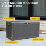 EAST OAK 100 Gallon Waterproof Patio Storage Box