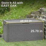 EAST OAK 100 Gallon Waterproof Patio Storage Box