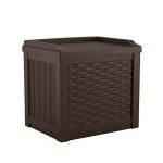 Suncast 22 Gallon Resin Storage Seat - Java