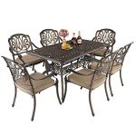 7-Piece Cast Aluminium Patio Dining Set