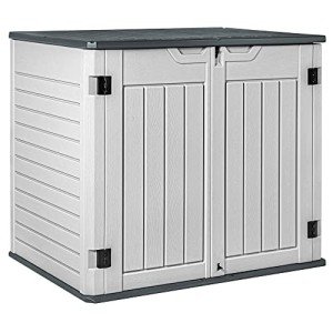 Devoko Waterproof Resin Outdoor Storage Shed 34 Cu Ft