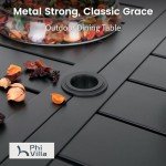 PHI VILLA 7-Piece Outdoor Dining Set with Cushions