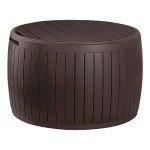 Keter Circa 3-in-1 Outdoor Storage Ottoman, Brown