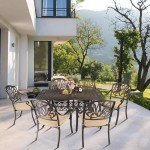 7-Piece Cast Aluminium Patio Dining Set