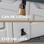 Devoko Waterproof Resin Outdoor Storage Shed 34 Cu Ft