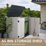 Devoko Waterproof Resin Outdoor Storage Shed 34 Cu Ft