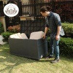 Large Waterproof Outdoor Storage Box for Patios