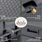 Large Waterproof Outdoor Storage Box for Patios