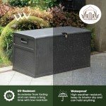 Large Waterproof Outdoor Storage Box for Patios