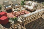 Ashley Clare View Outdoor Eucalyptus Sofa with Cushions