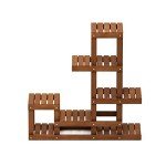 Tioman Hardwood Outdoor Flower Stand in Teak Oil