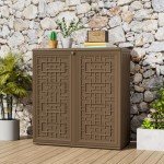 Weatherproof 60 Gallon Outdoor Storage Cabinet