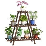 Tiered Bamboo Plant Stand for Indoor and Outdoor Use