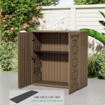 Weatherproof 60 Gallon Outdoor Storage Cabinet