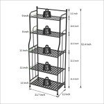 5-Tier Metal Plant Stand for Indoor/Outdoor Use
