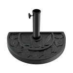Weighted Half Round Umbrella Base for Outdoor Use