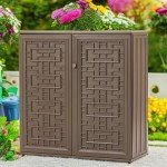 Weatherproof 60 Gallon Outdoor Storage Cabinet