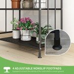 5-Tier Metal Plant Stand for Indoor/Outdoor Use