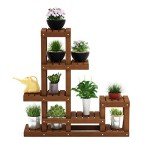 Tioman Hardwood Outdoor Flower Stand in Teak Oil