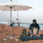 Portable Beach Umbrella Stand with Adjustable Base