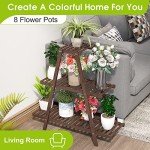 Tiered Bamboo Plant Stand for Indoor and Outdoor Use