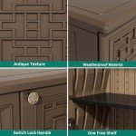 Weatherproof 60 Gallon Outdoor Storage Cabinet