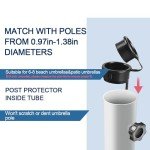 Portable Beach Umbrella Stand with Adjustable Base