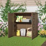 Weatherproof 60 Gallon Outdoor Storage Cabinet