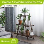 Tiered Bamboo Plant Stand for Indoor and Outdoor Use