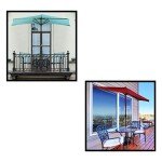 Weighted Half Round Umbrella Base for Outdoor Use