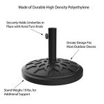 Heavy-Duty 19lbs Umbrella Base for Patio Tables