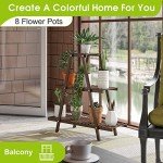 Tiered Bamboo Plant Stand for Indoor and Outdoor Use