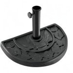 Weighted Half Round Umbrella Base for Outdoor Use