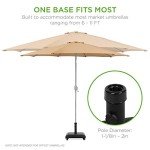 Heavy Duty Concrete Rolling Umbrella Base Stand