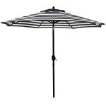 Sunnyglade 9' Black and White Patio Umbrella