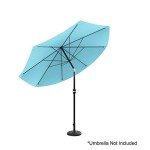 Heavy-Duty 19lbs Umbrella Base for Patio Tables